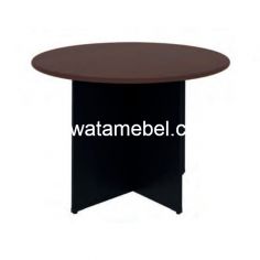 Round Office Table Size 100 - EXPO MP 100 R / Mahogany 